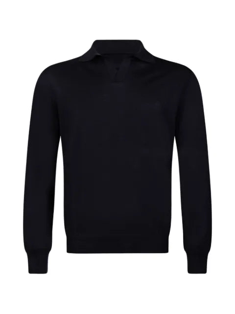 Gran Sasso polo-collar long-sleeve sweater