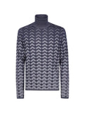 Emporio Armani turtleneck sweater in lyocell blend signature capsule