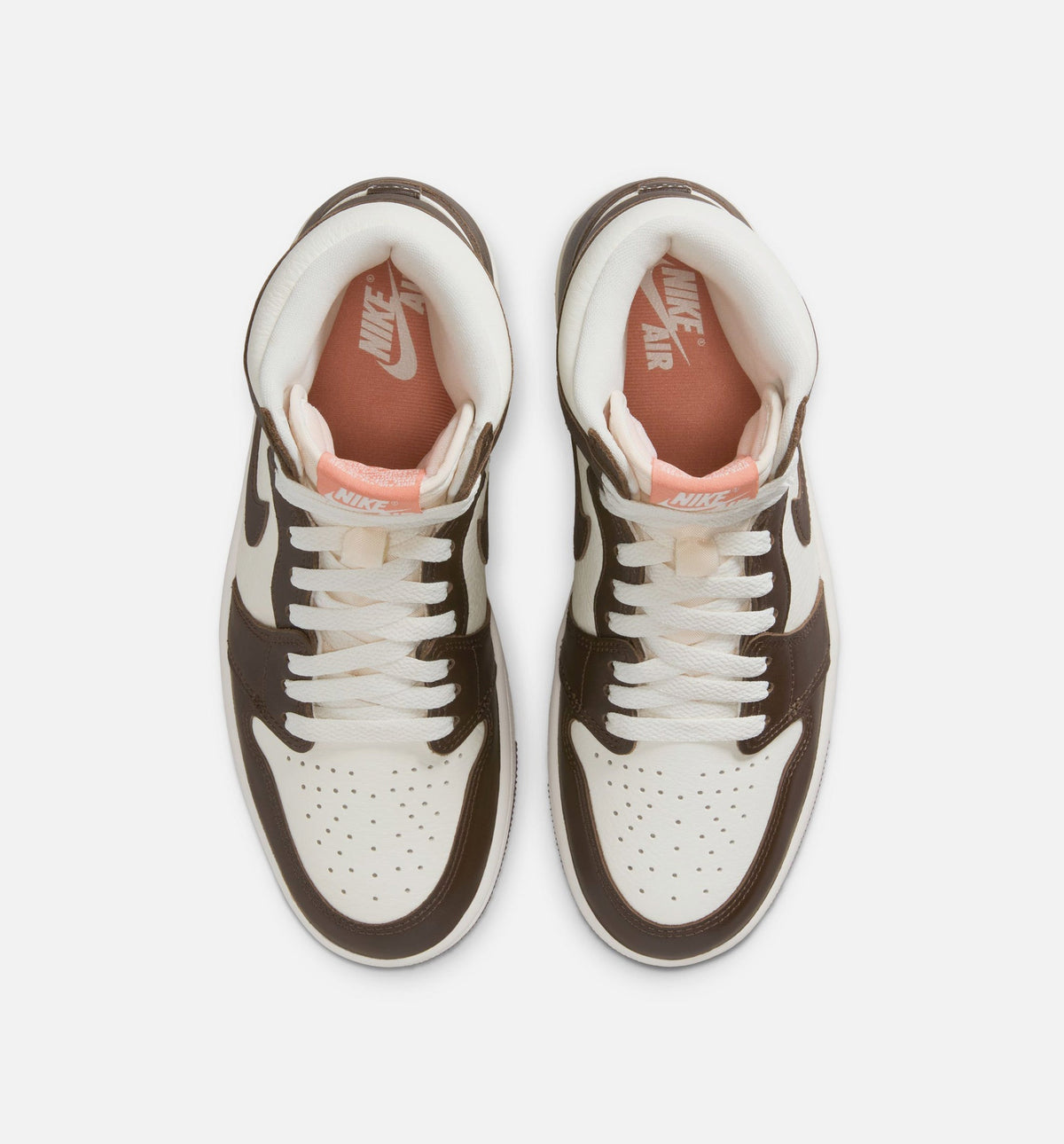 Air Jordan 1 Retro High OG Women's Sneakers - Baroque Brown/Madder Root/Sail