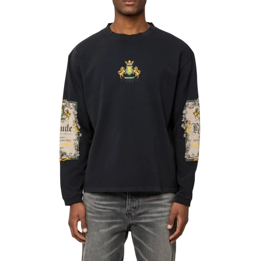 Rhude Bordeaux Reserve Long Sleeve Tee