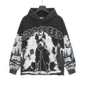Godspeed Dog & City Graphic Raw-Hem Hoodie