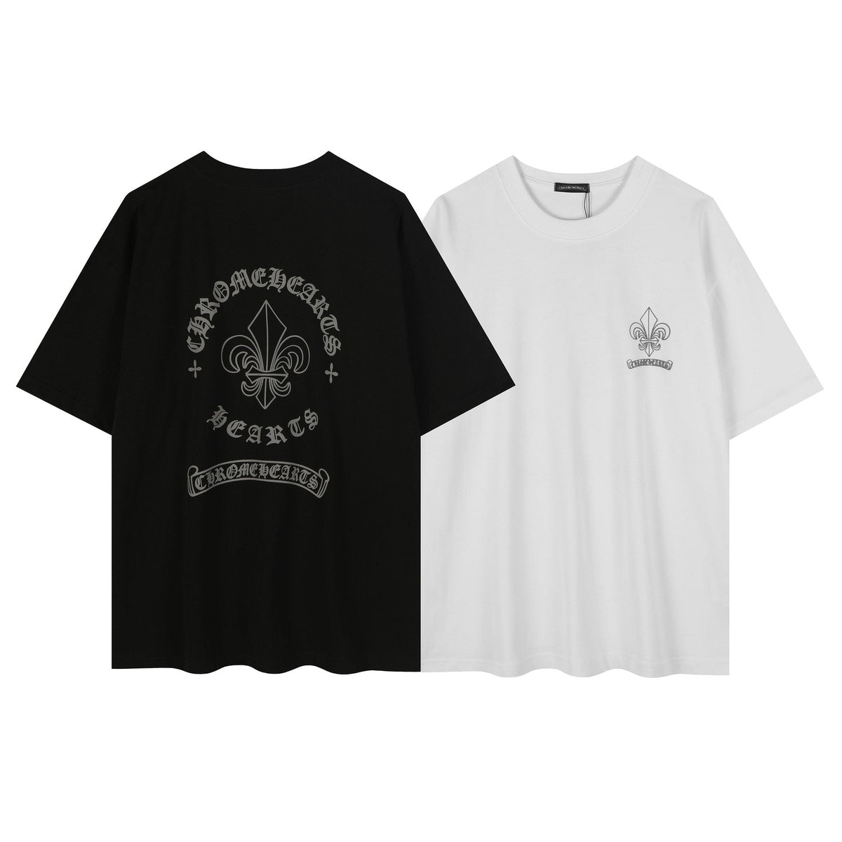 Chrome Hearts Fleur-De-Lis Crest Graphic T-Shirt