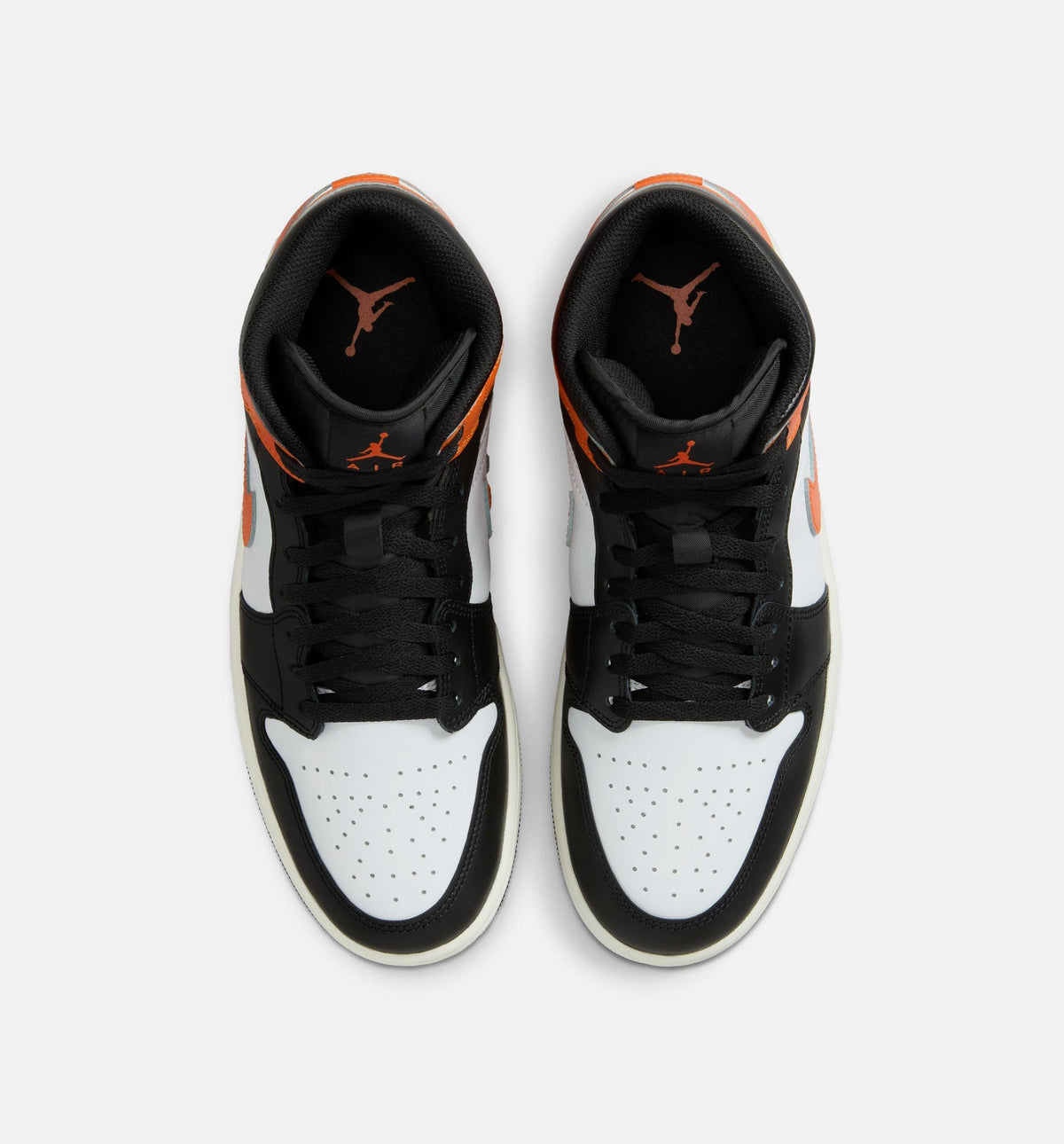 Air Jordan 1 Mid Men's Lifestyle Sneakers - Starfish/White/Sail/Black
