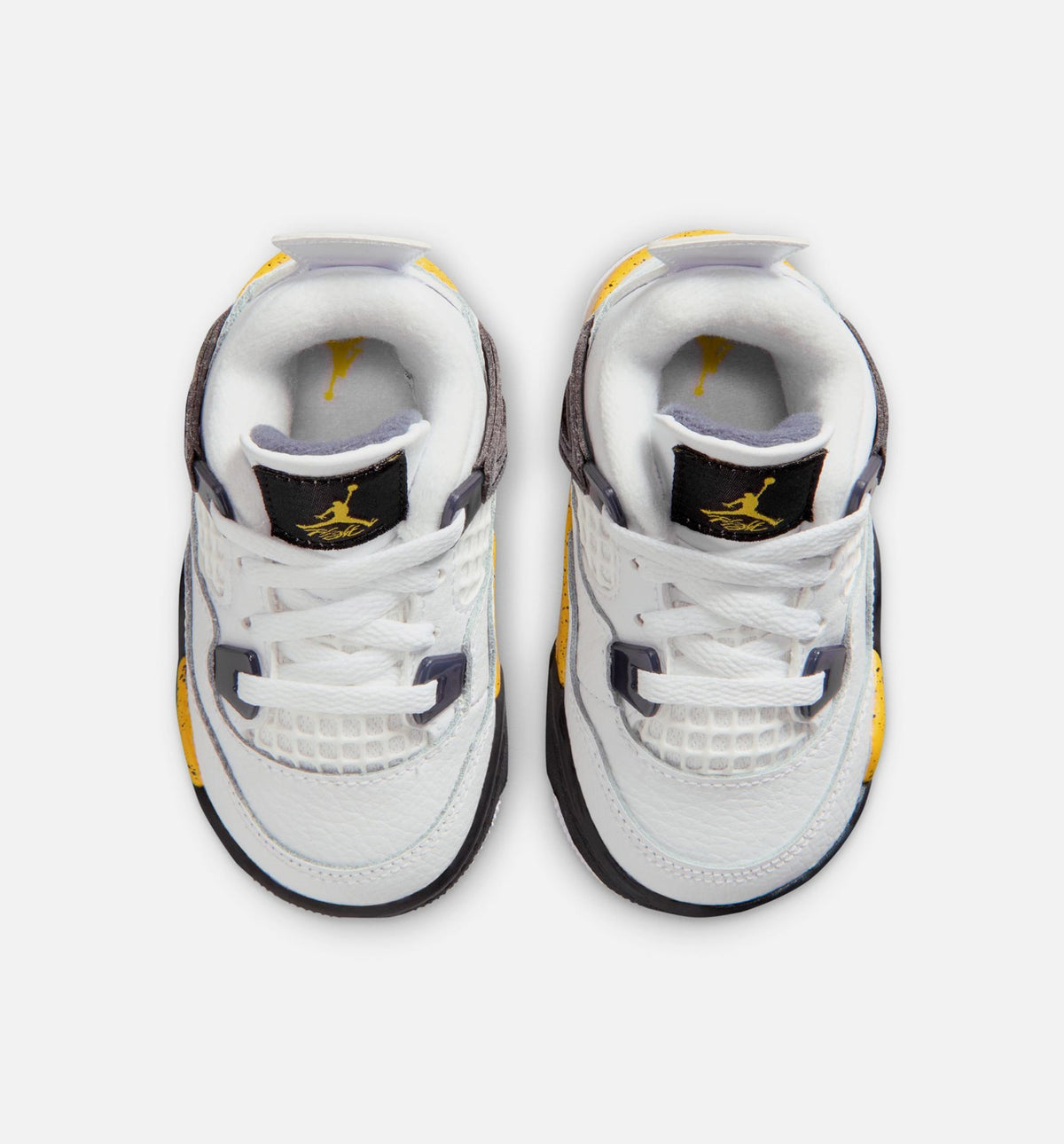 Air Jordan 4 Retro Rare Air Tour Yellow – Infant & Toddler Lifestyle Shoe | White/Dark Blue Grey/Black/Tour Yellow