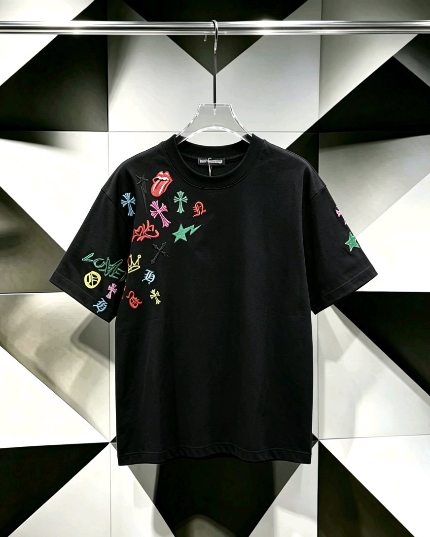 Chrome Hearts Multicolor Motif Cluster T-Shirt